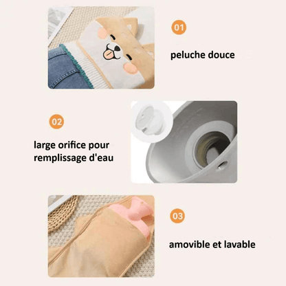 Bouillotte peluche | ChaleurCâline - Mon Secret Bien - être