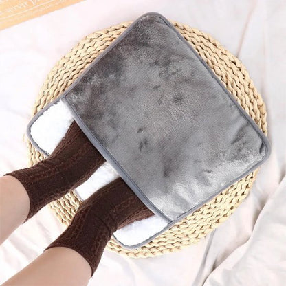 Chauffe pied sur pieds posés au sol