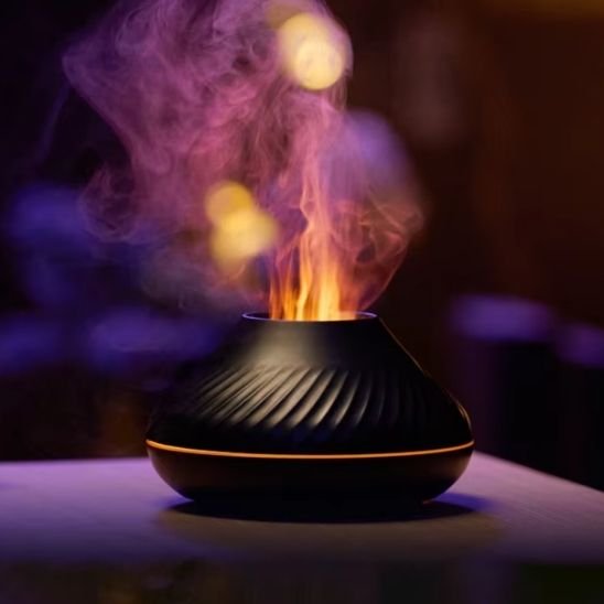 Diffuseur huile essentielle dans ambiance tamisée