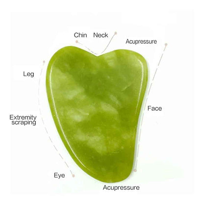 Gua sha visage en jade | NaturelAction - Mon Secret Bien - être